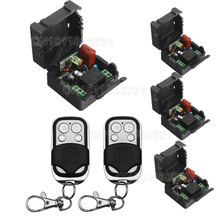 Interruptor de luz remoto inalámbrico, lámpara de luz LED SMD, 220V, 1 canal, 4 receptores y 2 transmisores RF 2024 - compra barato