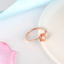 Romad anéis de lótus com ouro rosado, joia feminina de flor e festa para amigos, moças, joias para casamento r4 2024 - compre barato