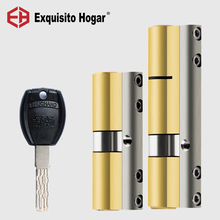 Management Same Key Open All 80mm Cylinder  Anti Prying Break Steel Bar Brass Serpentine Groove Key Door Lock Cylinder 2024 - buy cheap