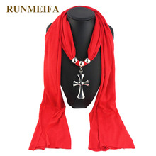 RUNMEIFA Christmas Scarf Jewelry For Women Essential Christmas Gift Multi-Style Pendant Scarves Snowflake Pendant Jewelry Scarf 2024 - buy cheap