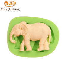 3D Animal Elephant Shape Chocolate Candy Mould Cake Decorating Tools DIY Fondant Silicone Baking Mold 2024 - buy cheap