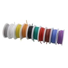 24AWG 6M flexible silicone wire and cable tinned copper wire stranded wire 10 color optional DIY wire connection 2024 - buy cheap
