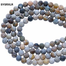 Wholesale Natural Stone Bamboo Leaf Carnelian Agates Round Beads 4 6 8 10mm Pick Size For Jewelry Charm Diy Bracelet Necklace 2024 - buy cheap