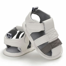 Sandalias de verano para bebés y niños, zapatos de suela blanda para cuna, novedad 2024 - compra barato