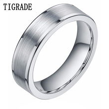Tigrade Highly Brushed Tungsten Ring Unisex Simple Style Never Fading Wedding Engagement Jewelry Free Shipping Father's Day Gift 2024 - buy cheap