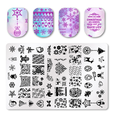 Square Nail Stamping Plates Lace Flower Animal Pattern Nail Art Stamp Stamping Template Image Plate Stencils 2024 - buy cheap