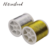 100m Gold/Silver Metalic Thread Durable Overlocking Sewing Machine Threads Cross Stitch Strong Threads for Sewing Supplies 2024 - buy cheap