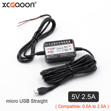 XCGaoon Car DC Converter Module Input 12V 24V Ouput 5V 2.5A With Micro USB Cable ( Straight ) 3.1meter Low Voltage Protection 2024 - buy cheap