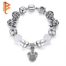 BELAWANG New Fashion Mickey Charm Bracelets For Women Charm Beads fit Original Bracelets & Bangles DIY Jewelry Christmas Gift 2024 - buy cheap