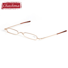 Chashma Brand New Fashion Women Men Pen Style Slim Small Metal Reading Glasses with Case Alloy Read Glasses Clear Lenses 2024 - buy cheap