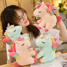 Unicornios de juguete de 25 cm, muñeco suave, unicornio relleno, caballos de peluche, Animal encantador, caballo con alas, muñecas unicornios de felpa para regalo de niños 2024 - compra barato