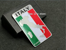 10 Pcs Car Badge Emblem Sticker Metal Aluminum for ITALY EUROPE car body stick 80mm*50mm Car Styling 2024 - buy cheap