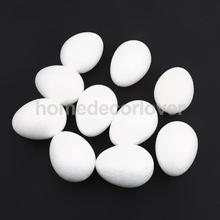 10Pcs White Modelling Craft Polystyrene Foam Eggs Party Ornaments Kids Crat Supplies 8cm 2024 - buy cheap