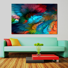 JQHYART Printed Wall Art Rainbow Colorful Colors Splash Picture For Living Room Home Decor No Frame Paintings On Canvas 2024 - buy cheap