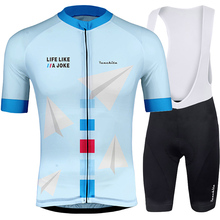 RUNCHITA-Conjunto de ropa de ciclismo para hombre, maillot de manga corta, transpirable, Anti-UV, verano, 2022 2024 - compra barato