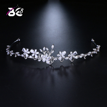 Be 8 New Arrival Fashion Jewelry AAA Cubic Zirconia Pave Women Tiaras Hair Accessories Beauty Bride Wedding Crown for Gifts H114 2024 - buy cheap