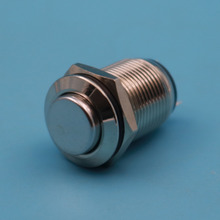 10Pcs Waterproof  12mm Metal 2Pin Momentary 1NO High Head Mini Domed Push Button Switch 2024 - buy cheap