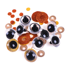 16-24mm 10pcs Plastic Mix Color Shinning Doll Eyes Craft Eyes with Washer DIY For Plush Bear Stuffed Toys Animal Puppet Dolls 2024 - buy cheap