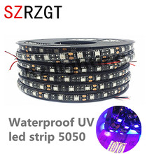 5m impermeable UV SMD 5050 tira led, cinta de luz led 60leds/m 12V negro/blanco PCB 2024 - compra barato