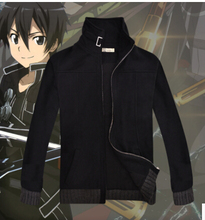 SBluuCosplay New Arrivel Sword Art Online 2 Kirito cosplay  Coat  Jacket cosplay costume 2024 - buy cheap