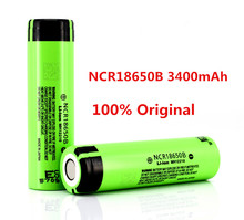 2 pçs/lote Nova Alta qualidade Original 18650 NCR18650B 3.7 V 3400 mAh Recarregável Li-ion Battery + caixa de armazenamento Frete Grátis 2024 - compre barato
