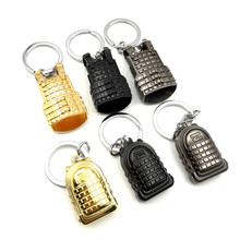Брелок для ключей из металлического сплава, миниатюрный дизайн, держатель для ключей в виде рюкзака, жилета, Ювелирное Украшение для игры в PUBG 2024 - купить недорого
