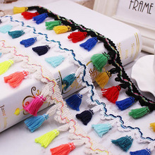 50yards/lot Rainbow Tassel Lace Ribbon Fringe Drop Lace Trims DIY Scarf Crafts Handmade Sewing Curtain Clothes Accessory 2024 - buy cheap