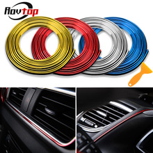 Rovtop 5M Car Styling Interior Parts Stickers Decoration Strip Moulding Car Door Dashboard Air Outlet Steering Strips For Car Z2 2024 - buy cheap