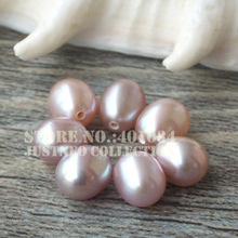 Freshwater Pearl Loose Beads, Genuine Cultured Drop-shaped Pearls Half Drilled Natural Lavender 5-9 MM 2024 - buy cheap