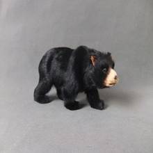 large black bear 24x12cm model,polyethylene&furs handicraft Figurines home decoration toy gift a2637 2024 - buy cheap
