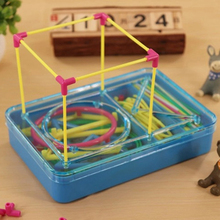 Caixa de brinquedos geométricos 3d diy, brinquedo educacional de matemática para crianças, auxiliares de aprendizagem geométrica, conjunto de matemática e manuseadores 2024 - compre barato