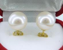 white 8.8mm aaa++ grade perfect round akoya pearl stud earring 14kt free box 2024 - buy cheap