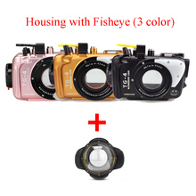 Seafrogs 100m/325ft Underwater Diving Camera case Waterproof Housing Aluminum Case for OLYMPUS TG4 w/ Fisheye,3 colors 2024 - buy cheap
