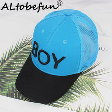 ALTOBEFUN Summer Boy Baseball Cap Children Sun-shading 3-8 Years Old Kid Net Snapback Cap Adjustable Hip Hop Hat CC908 2024 - buy cheap