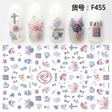 5 sheets Self-adhesive mixed design 3d Nail Decal Stickers Manicure Nail Art Decorations nails Accessories Supplies F454-458 2024 - buy cheap