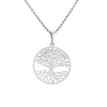 Vintage Wishing Tree Of Life Hollow Pendant Necklace Choker Rose Gold  Collier High Quality Jewelry For Women Gift 2019 2024 - buy cheap