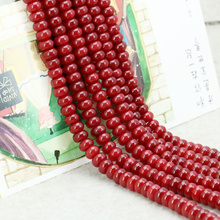 Semi-precious Stone 5x8MM Red Chalcedony Abacus Loose Beads For Necklace Bracelet Fashion Jewelry Making Design Natural Stone 2024 - buy cheap