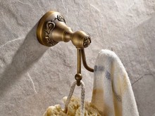 Antique Brass Clothes Hooks Wall Mounted Towel Hooks clothes hook Bathroom Accessories Robe Hooks zba431 2024 - buy cheap
