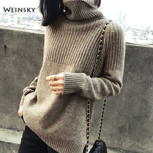 Women Knitted Sweater And Pullovers Korean Fashion Style Turtleneck Wool Sweaters Autumn And Winter 2019 New Sweater 2024 - buy cheap