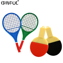 Ping pong paddle Dos Desenhos Animados Pen Drive USB Flash Drive GB 8 4GB GB GB 64 32 16GB 128GB de Memória Flash Vara Pendrive presentes Raquete De Tênis 2024 - compre barato