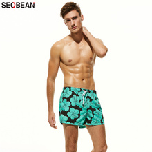 SEOBEAN Men's Fashion Seaside Casual Wear Floral Printing Sports and Leisure Surfing & Beach Shorts (not Include Tops) 2024 - buy cheap