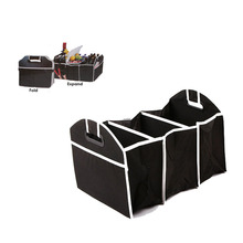 Eco Friendly Non Woven Fabric Foldable Car Trunk Organizer Toys Food Tool Storage Container Bags Box Auto Accessories 2024 - buy cheap
