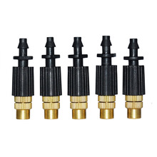 Dripper Atomizing nozzle brass hose nozzles  barbed 1/4"Connector Drip irrigation mist Garden watering sprinklers 2024 - buy cheap