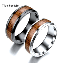 8 мм простые кольца из нержавеющей стали для женщин и мужчин, Трендовое кольцо черного цвета для помолвки, обручальное кольцо, бижутерия для пары, модные ювелирные изделия 2024 - купить недорого