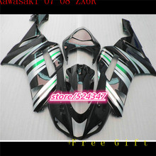 Fairings Fit For Kawasaki Zx6r ZX-6R Ninja 636 2007 2008 ABS Motorcycle Full Fairing Kit Plastic Cowling Green Black-Fei 2024 - buy cheap