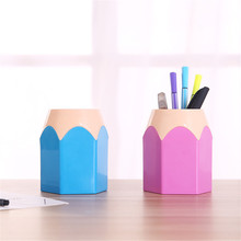 1pc Novelty Pencil Shaped Pen Holder Kawaii Brushes Holder Desk Stationery Organizer School Office Pen Container Desk Accesorios 2024 - buy cheap