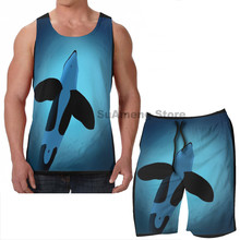 Summer Casual funny print men Tank Tops Women Keiko The Orca 2  men Board beach shorts women sets fitness sleeveless vest 2024 - buy cheap