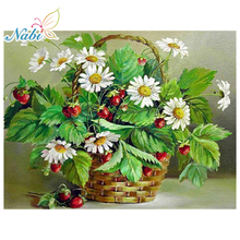 Nabi Diamond Embroidery Cross Stitch Fruit 5D DIY Diamond Painting Flower Diamond Mosaic Full Square Drill Decoration Kit 2024 - buy cheap