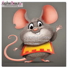 Sophie Beauty Diy Diamond Painting Full Diamond Embroidery Mosaic Cross Stitch Needlework Cartoon Mouse Animal Home Decor SBY38 2024 - buy cheap