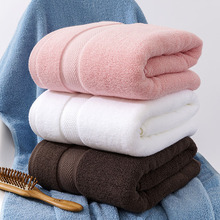 Toallas de baño gruesas y grandes para adultos y niños, Toalla de ducha de Color sólido, 100% algodón, absorbente, 70x140cm 2024 - compra barato